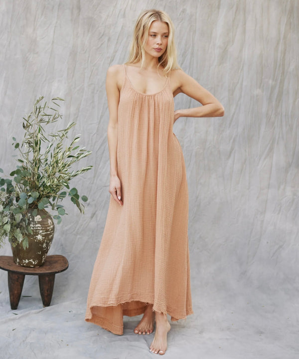 Tulum Cotton Gauze Maxi Dress