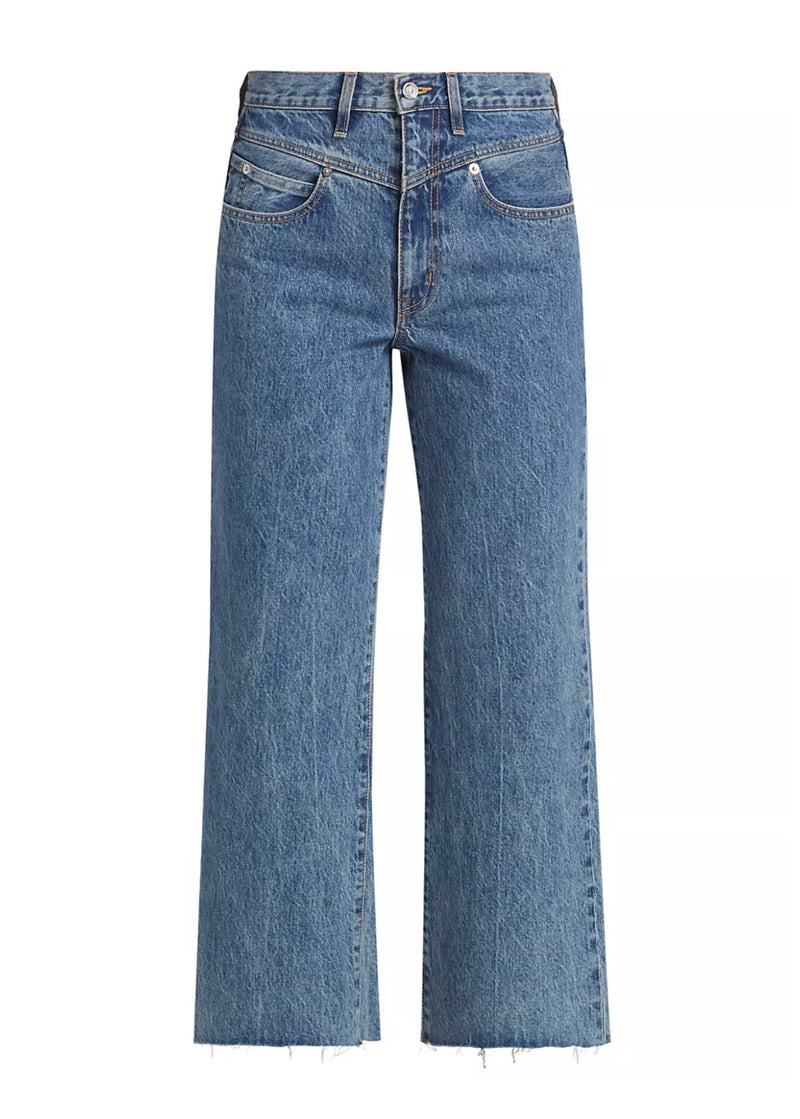 Grace Crop Double Yoke Jean  SLVRLAKE   