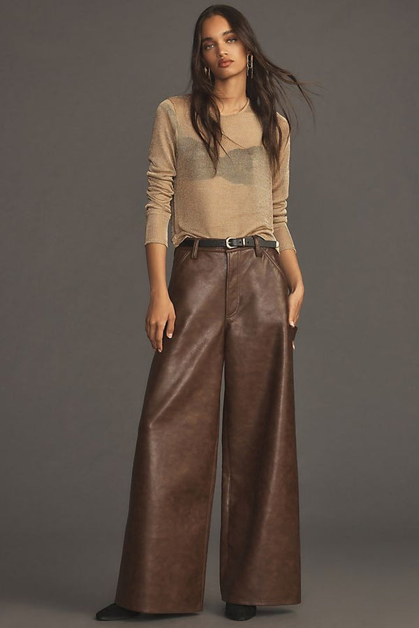 Dale Recycled Leather Trouser  AGOLDE   