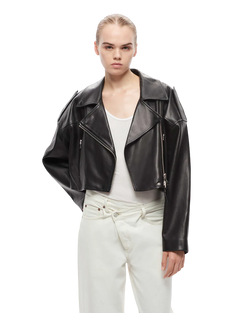 Remi Cropped Leather Jacket  AGOLDE   