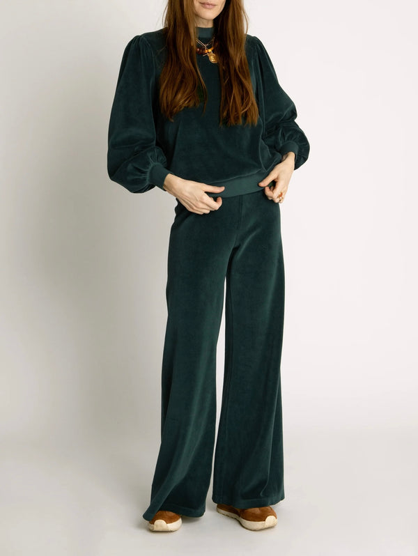 Zephyra Flare Pants in Velour  Suzie Kondi   