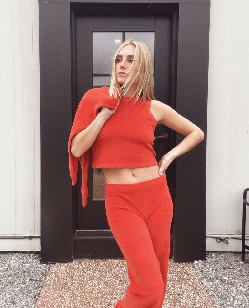 Zephyra Flare Pants in Terry