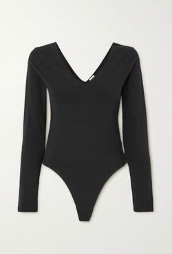 V-Neck Long Sleeve Bodysuit  RE/DONE   