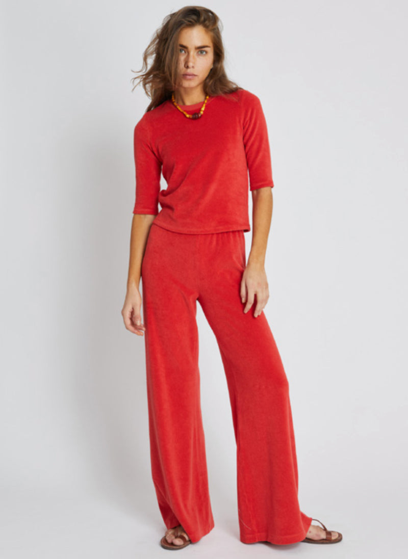 Zephyra Flare Pants in Terry