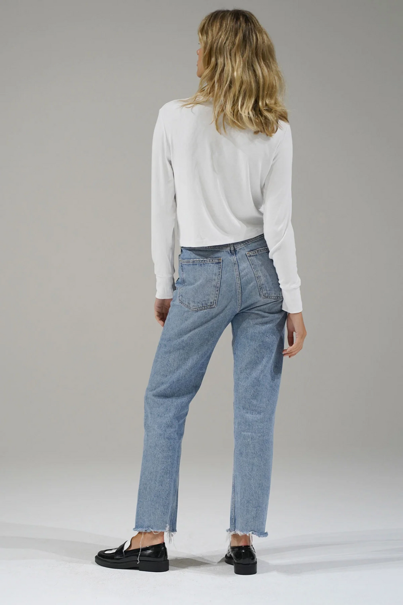Ribbed Long Sleeve Crew