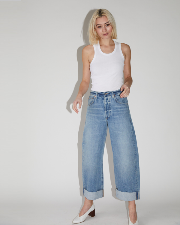 Ayla Baggy Cuffed Crop  Citizens of Humanity   