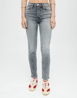 90s High Rise Ankle Crop Jean