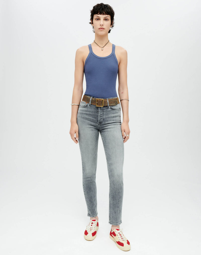 90s High Rise Ankle Crop Jean