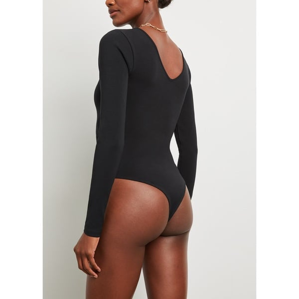 V-Neck Long Sleeve Bodysuit  RE/DONE   