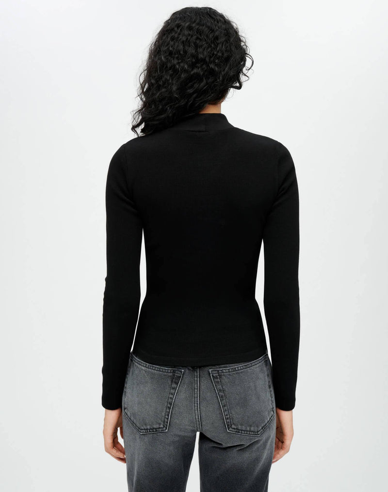 Keyhole Mock Neck Top  RE/DONE   