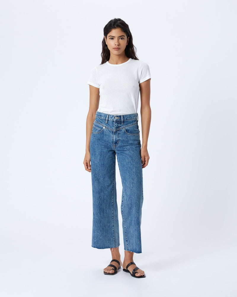 Grace Crop Double Yoke Jean  SLVRLAKE   