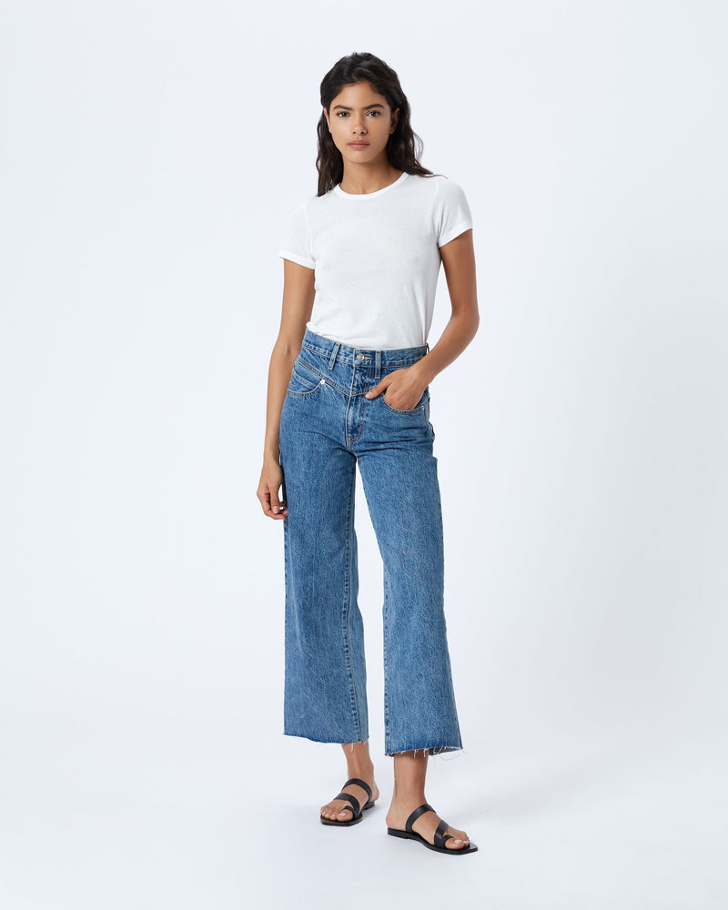 Grace Crop Double Yoke Jean  SLVRLAKE   