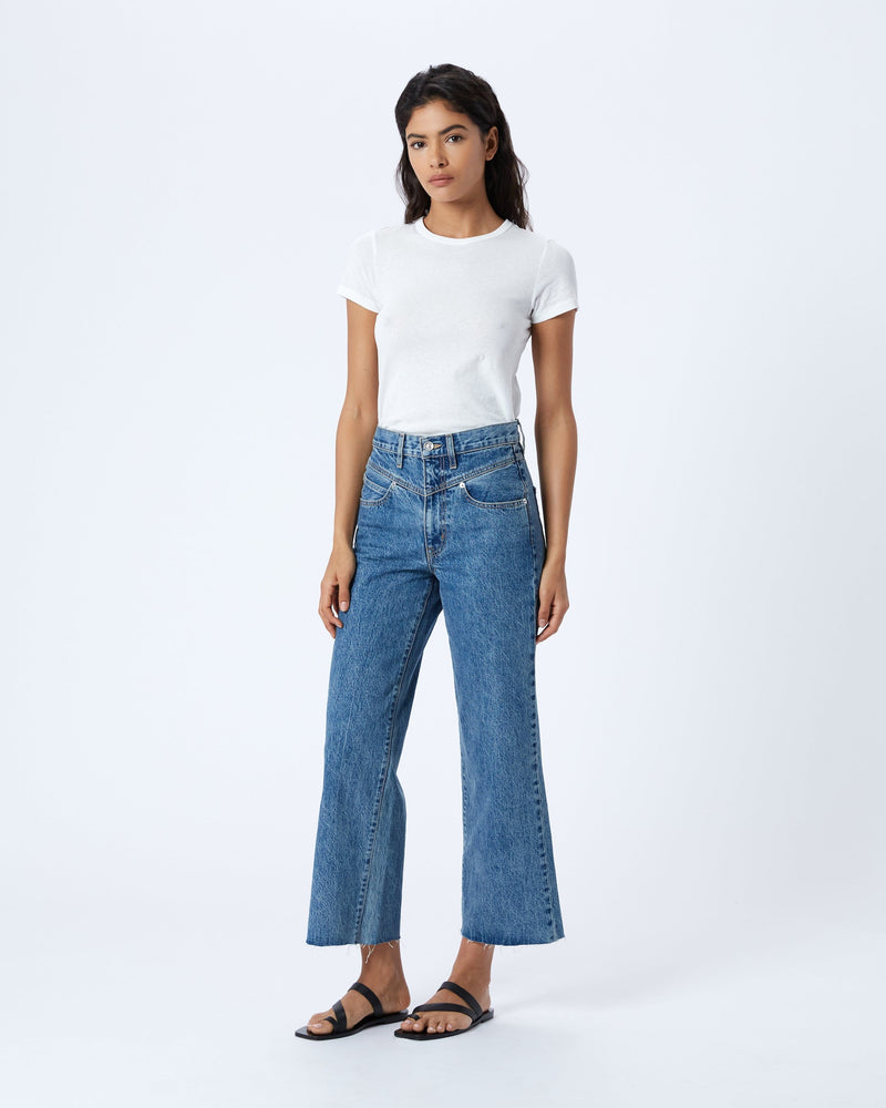 Grace Crop Double Yoke Jean  SLVRLAKE   