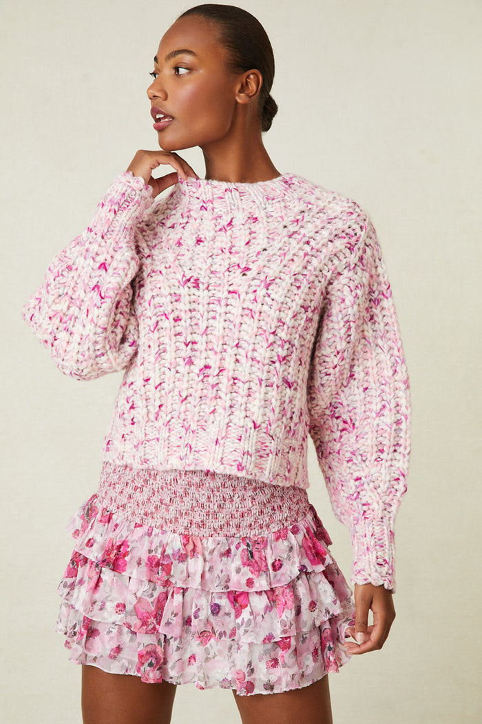 Vollare Hand Painted Crewneck Sweater Apparel & Accessories LoveShackFancy   