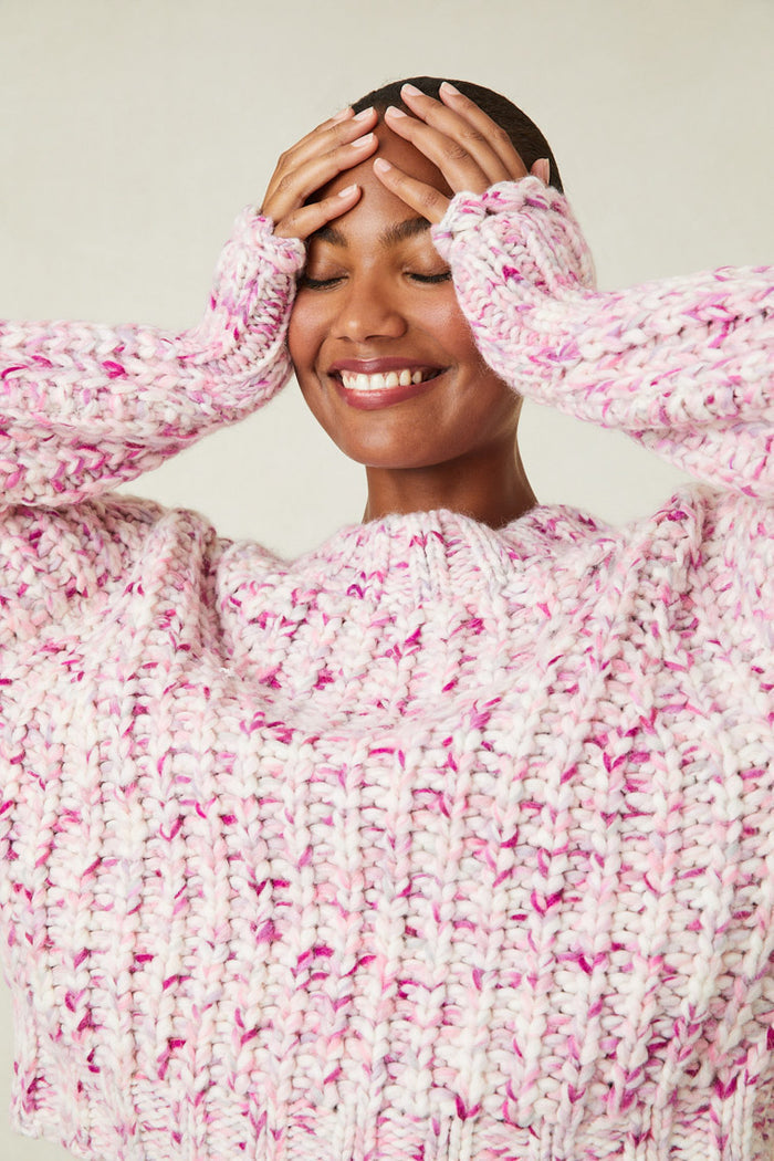 Vollare Hand Painted Crewneck Sweater Apparel & Accessories LoveShackFancy   