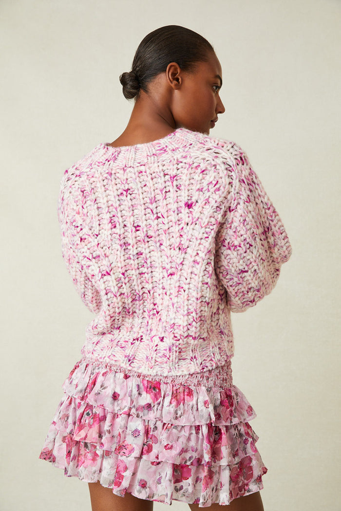 Vollare Hand Painted Crewneck Sweater Apparel & Accessories LoveShackFancy   