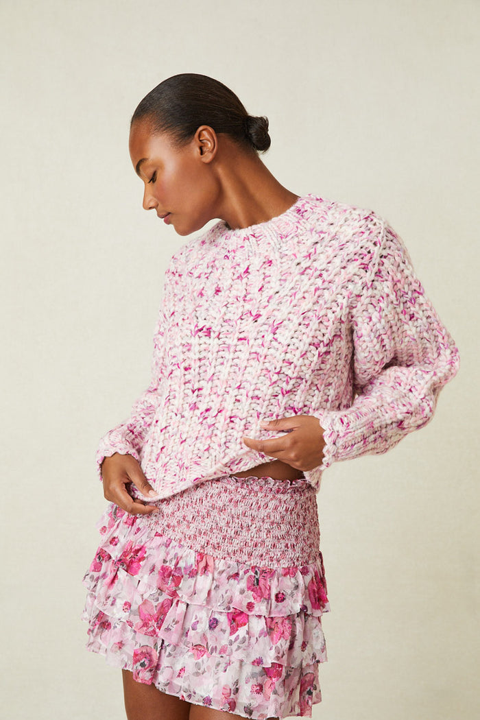 Vollare Hand Painted Crewneck Sweater Apparel & Accessories LoveShackFancy   