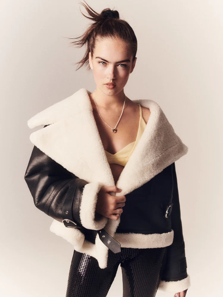 Daia Shearling Jacket  Shoreditch Ski Club   