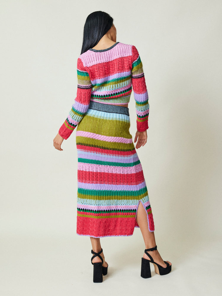 Ashby Multi Stitch Top  Lingua Franca   