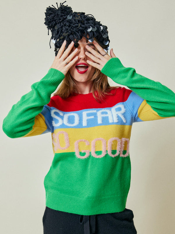 So Far So Good Crewneck  Lingua Franca   