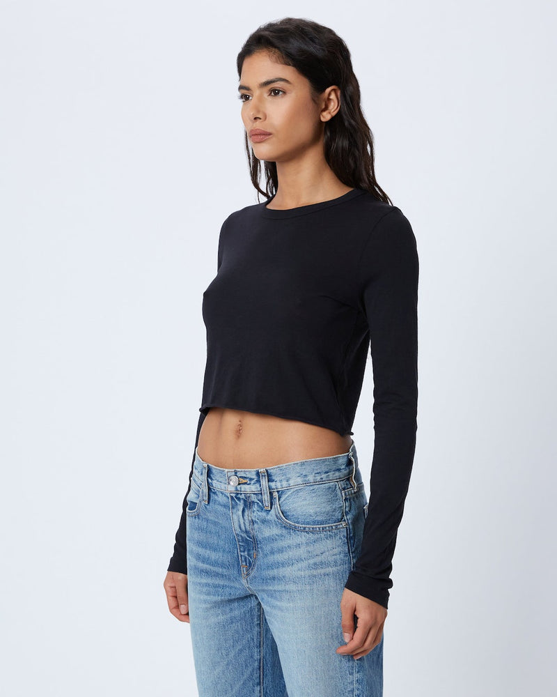 Long Sleeve Crop Baby Tee