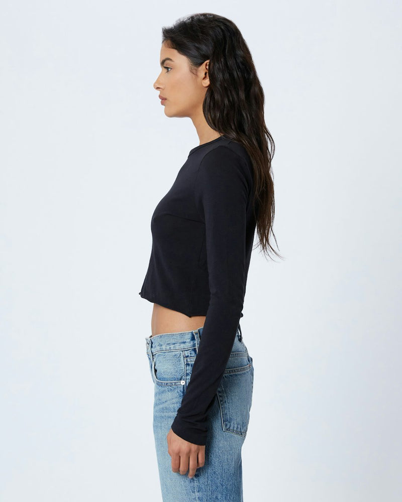 Long Sleeve Crop Baby Tee