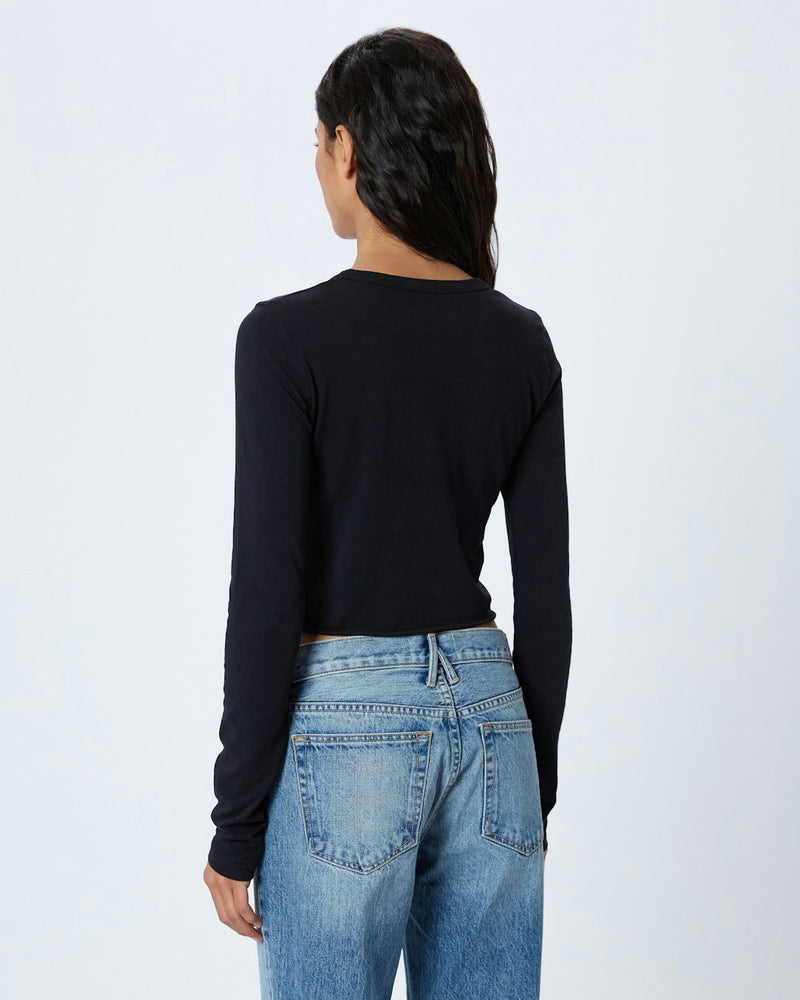 Long Sleeve Crop Baby Tee