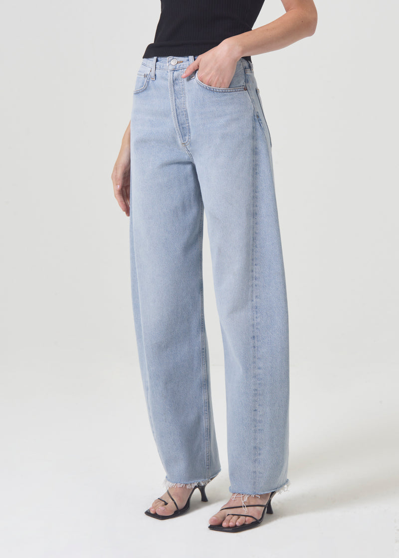 Luna High Rise Pieced Taper Jean