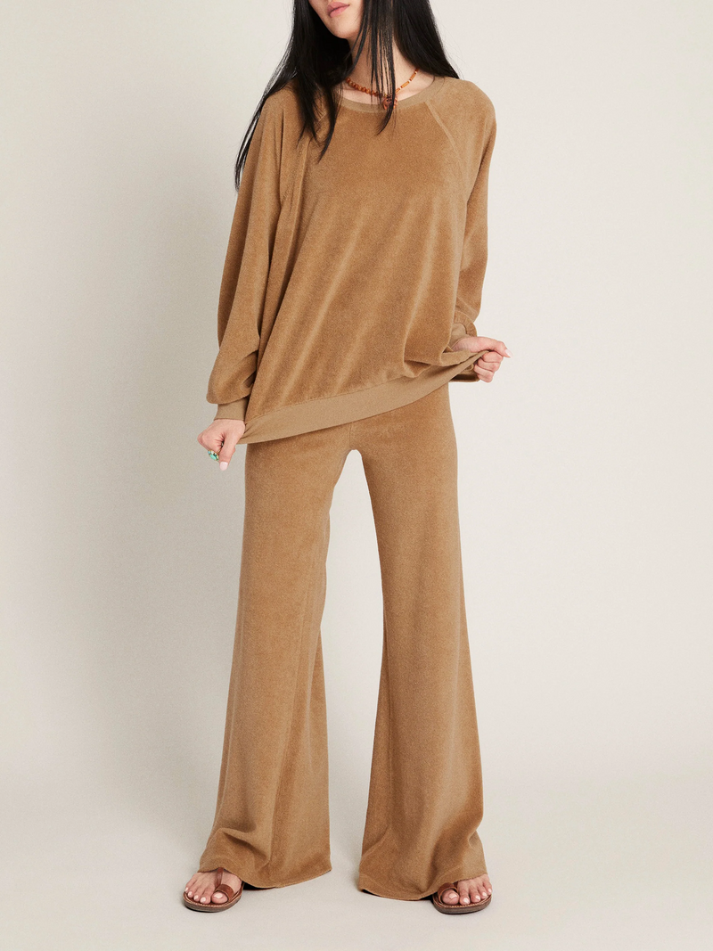 Zephyra Flare Pants in Terry