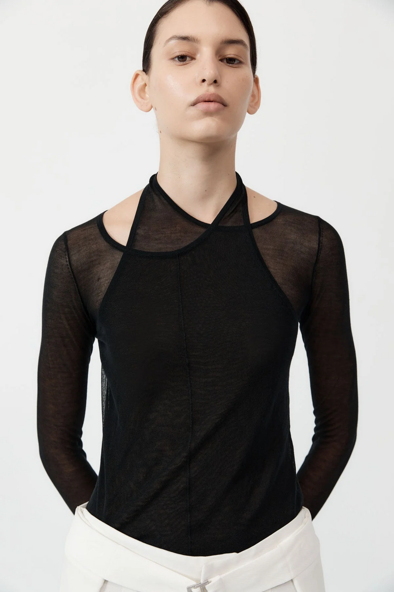 Semi Sheer Loop Top