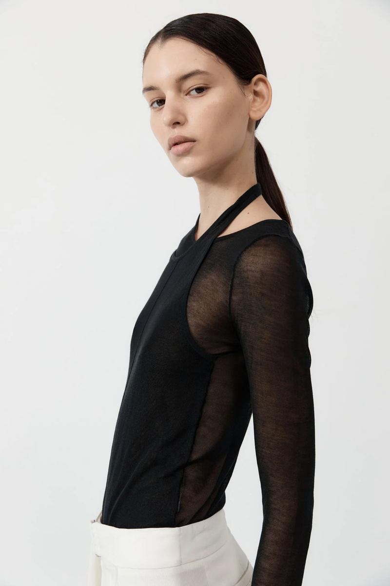 Semi Sheer Loop Top