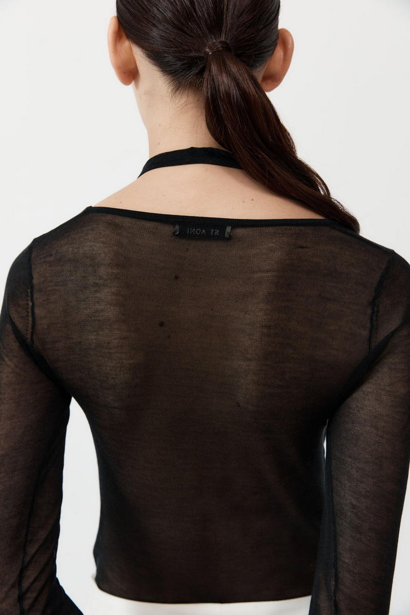 Semi Sheer Loop Top