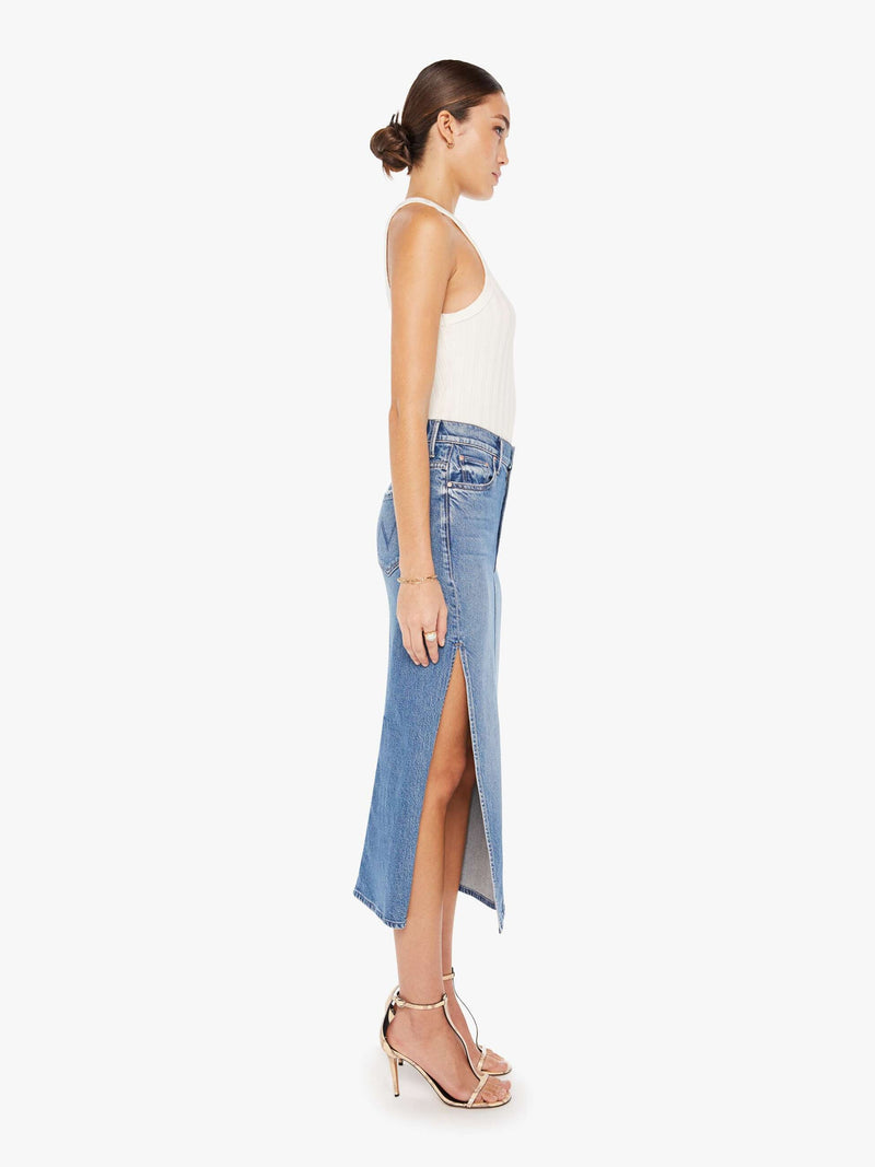 The Split Second Denim Skirt