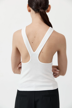 Organic Cotton V Back Tank