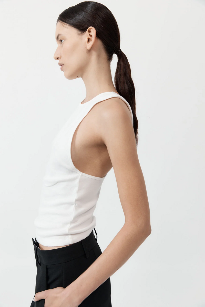 Organic Cotton V Back Tank