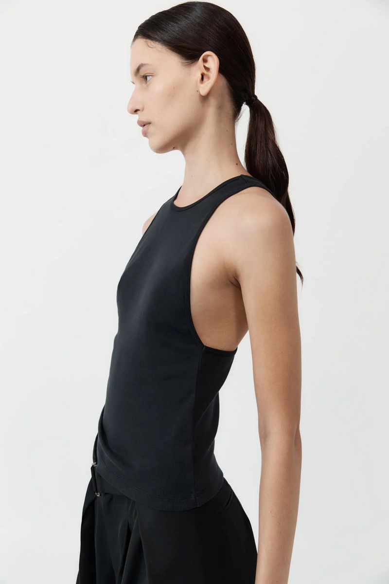 Organic Cotton V Back Tank