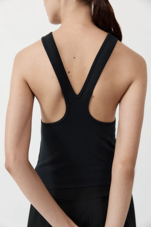 Organic Cotton V Back Tank