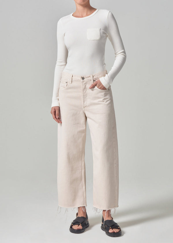 Ayla Raw Hem Crop