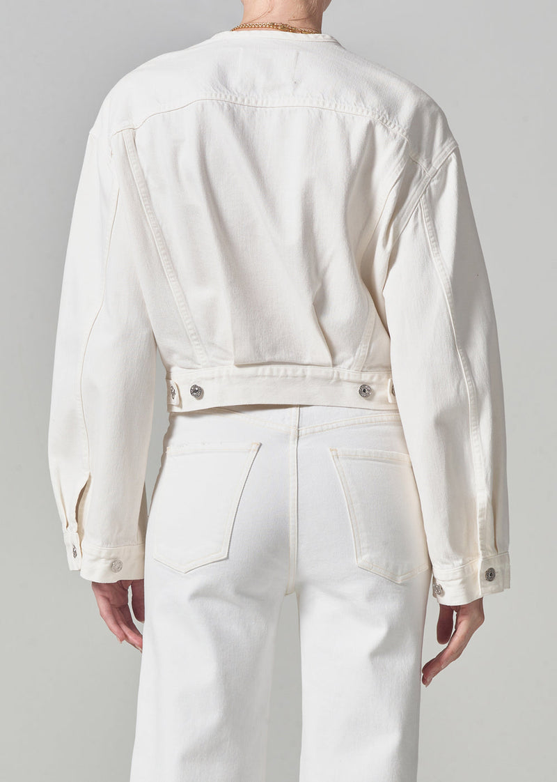 Renata Collarless Deconstructed Jacket