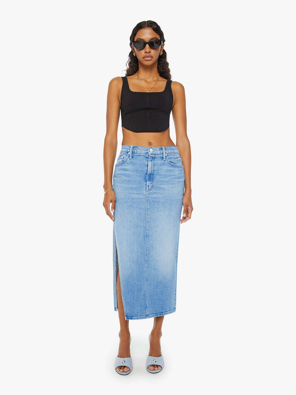 The Split Second Denim Skirt