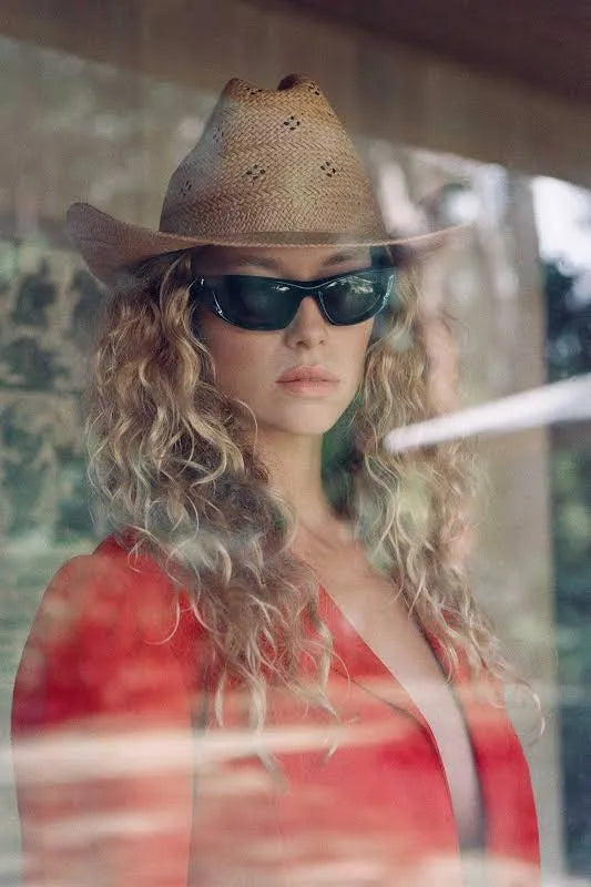 Desert Rose Straw Cowboy Hat