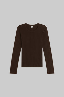 Pointelle Slim Fit Long Sleeve