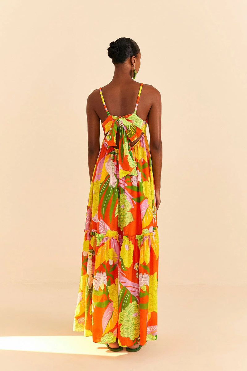 Neon Floral Maxi Dress  Farm Rio   