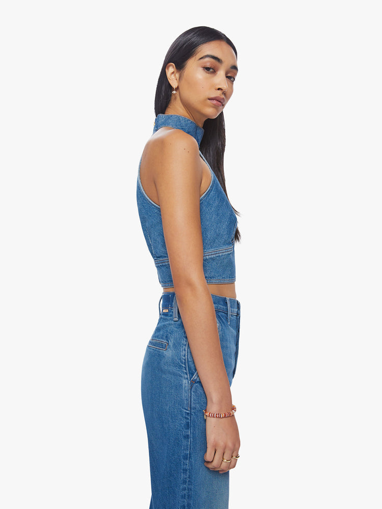 The Never Falter Halter Top  Mother Denim   