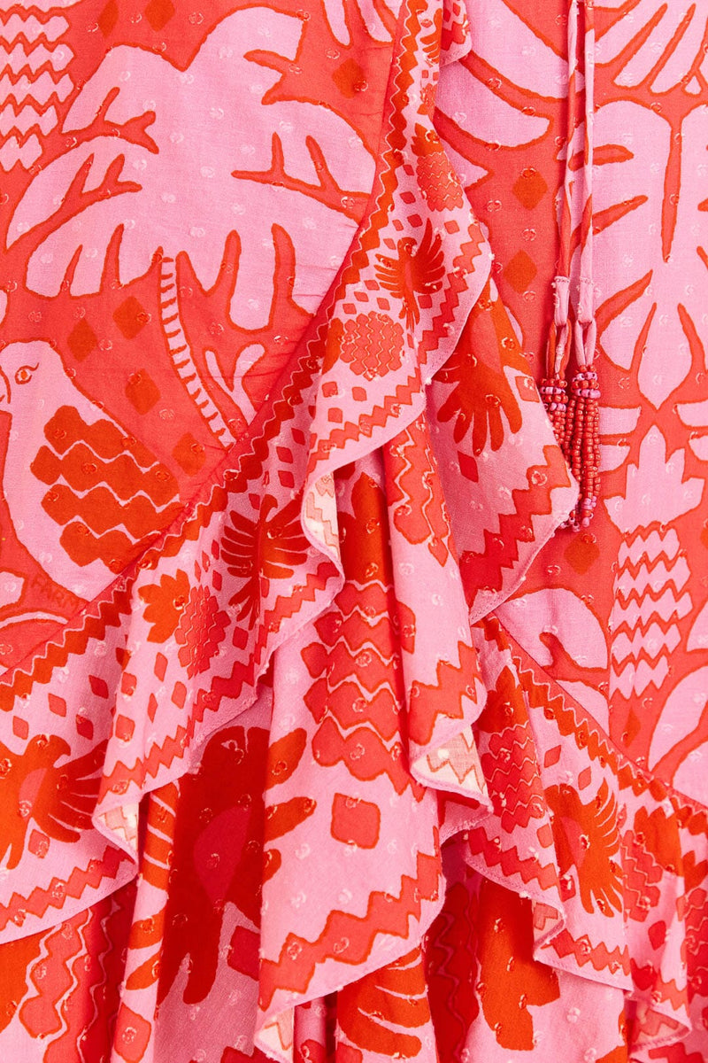 Jungle Scarf Wrap Midi Dress  Farm Rio   