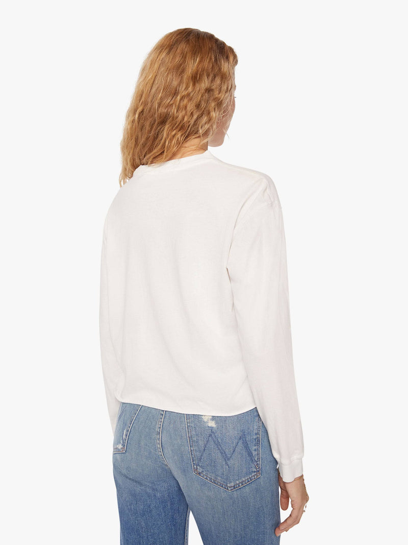 The L/S Slouchy Cut Off  Mother Denim   