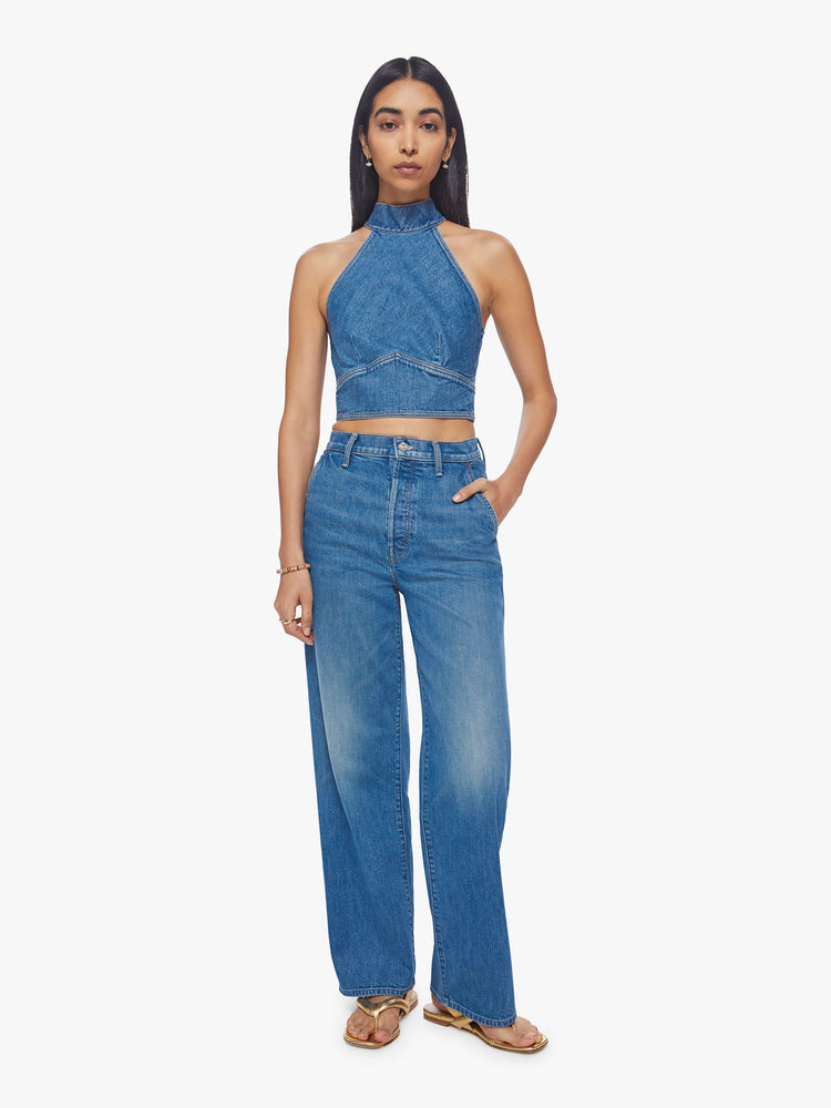 The Never Falter Halter Top  Mother Denim   