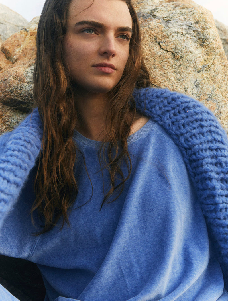 Samos Sweatshirt in Heather Velour  Suzie Kondi   