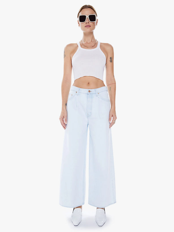 SNACKS! The Pleated Double Dip Puddle Apparel & Accessories Mother Denim   