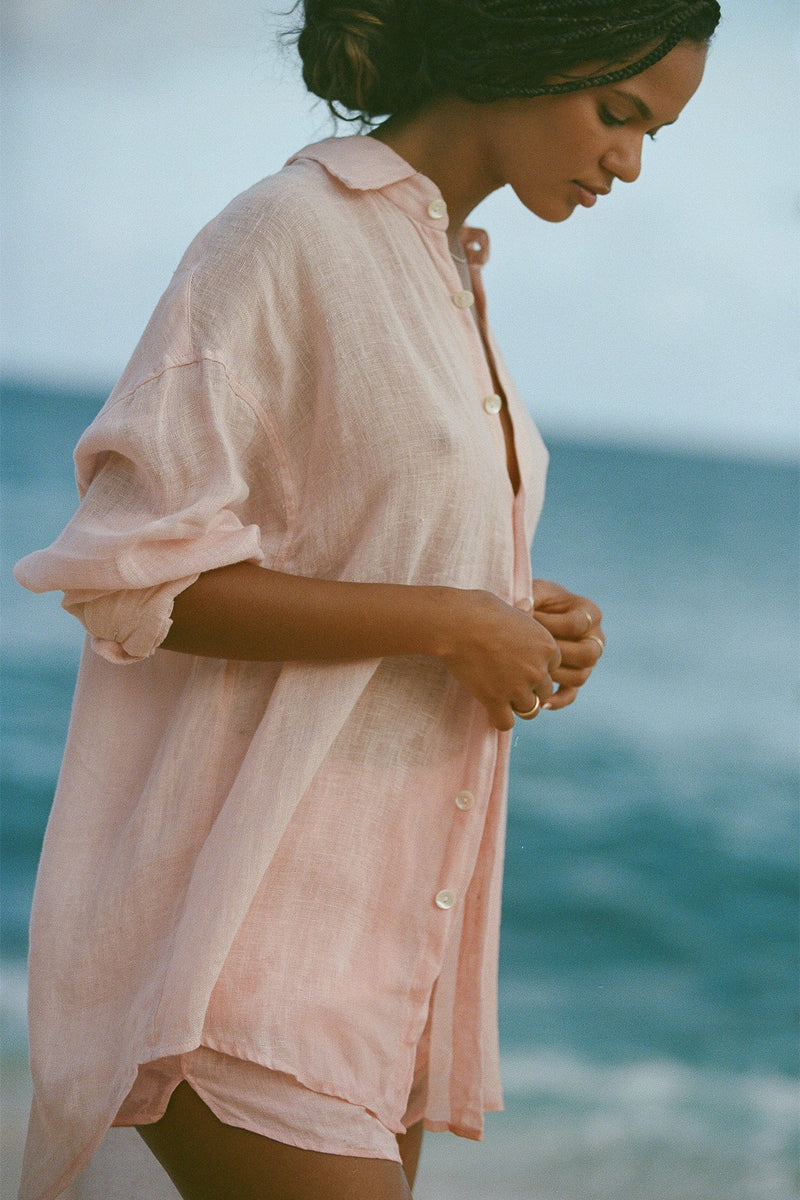 Playa Linen Oversized Shirt  Vitamin A   